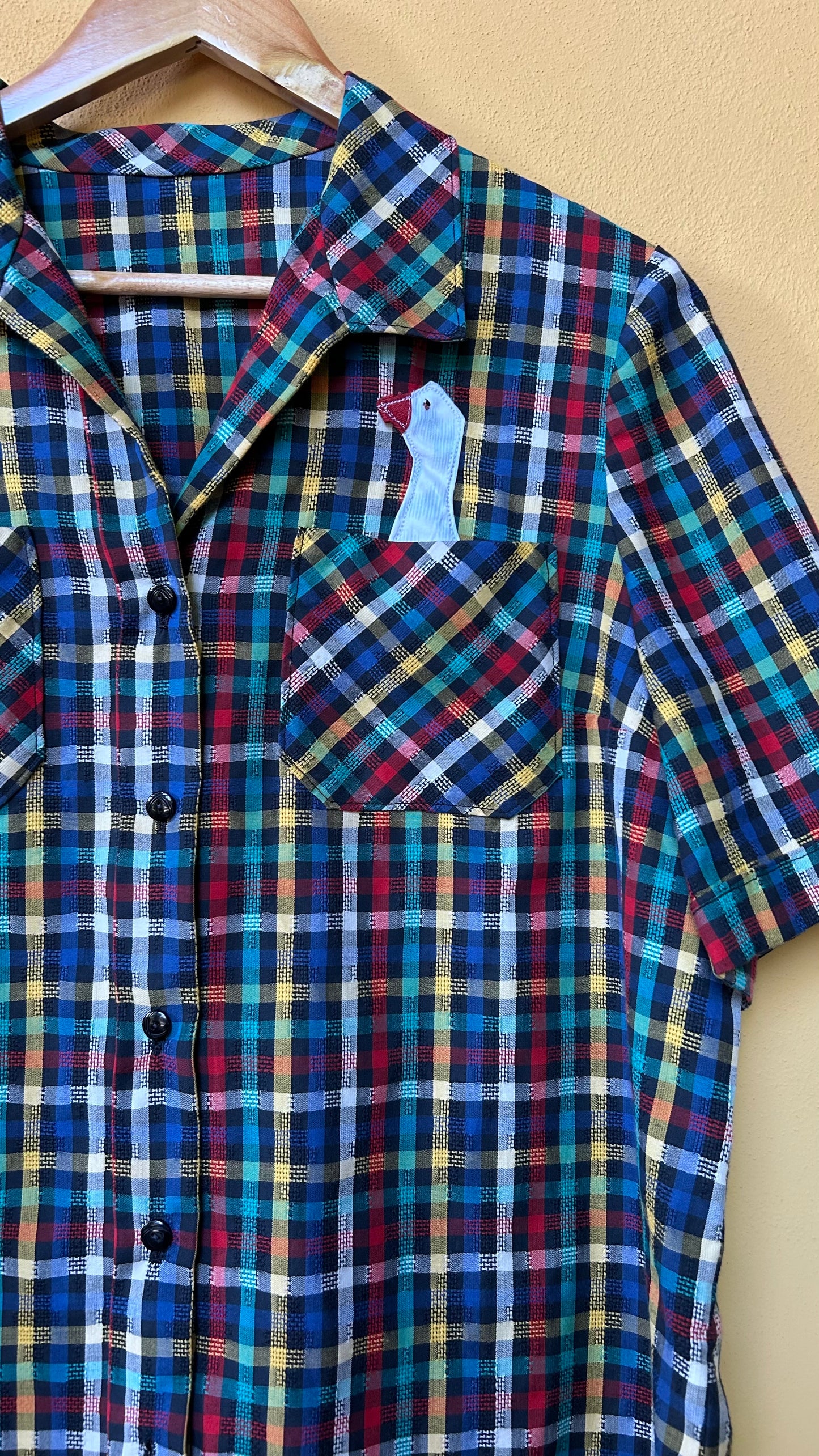 Camicia scozzese toni freddi
