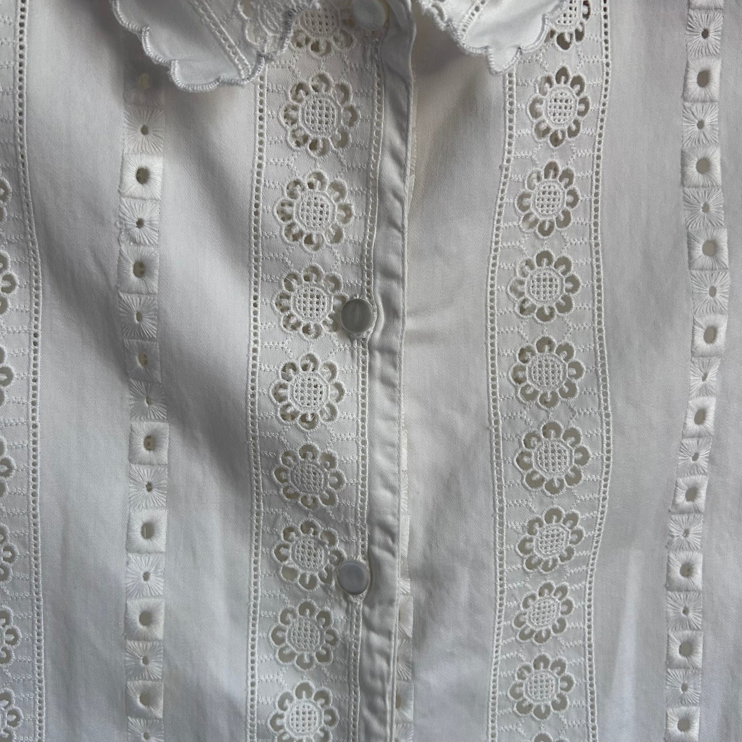 Camicia in pizzo sangallo