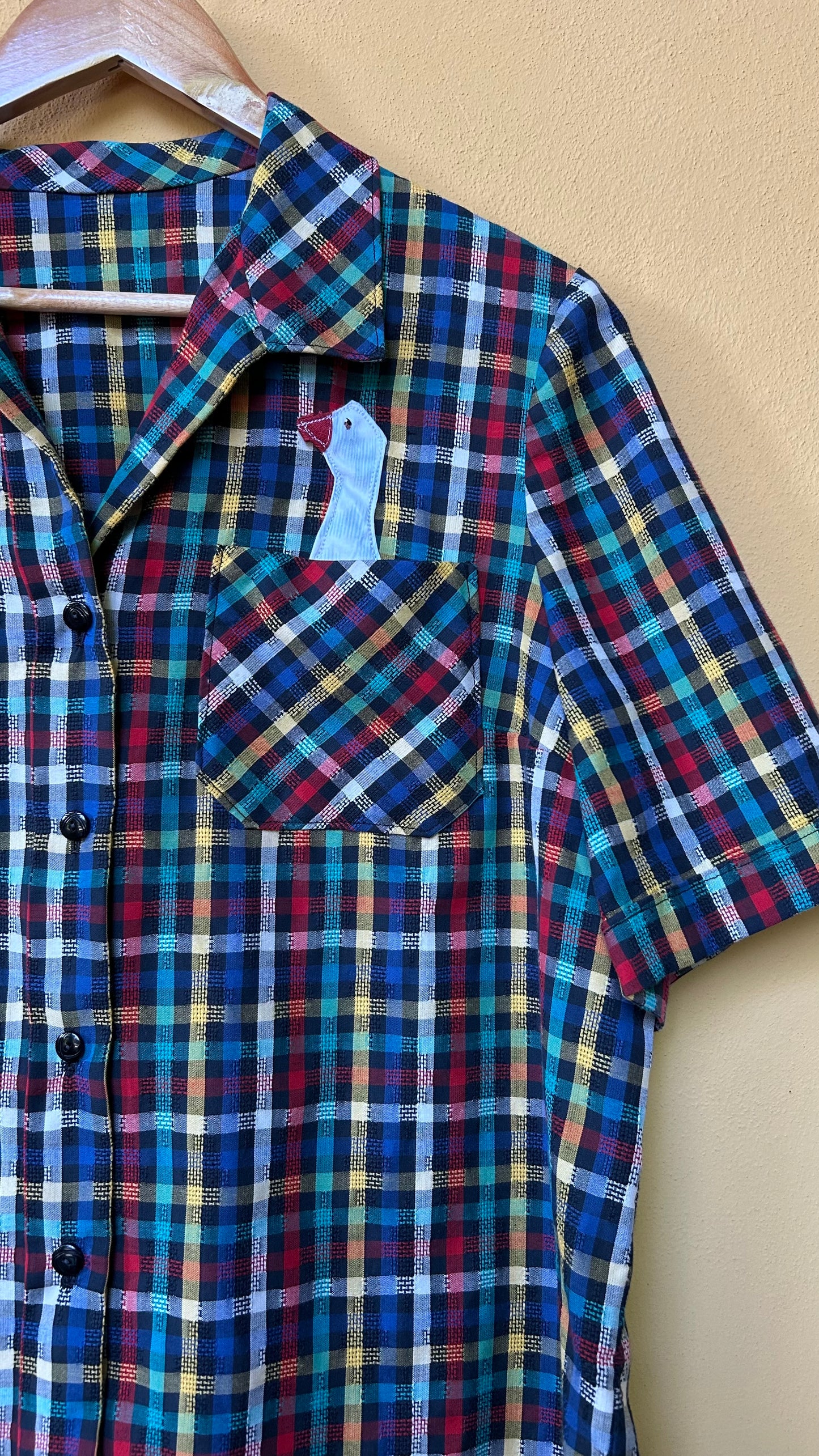 Camicia scozzese toni freddi