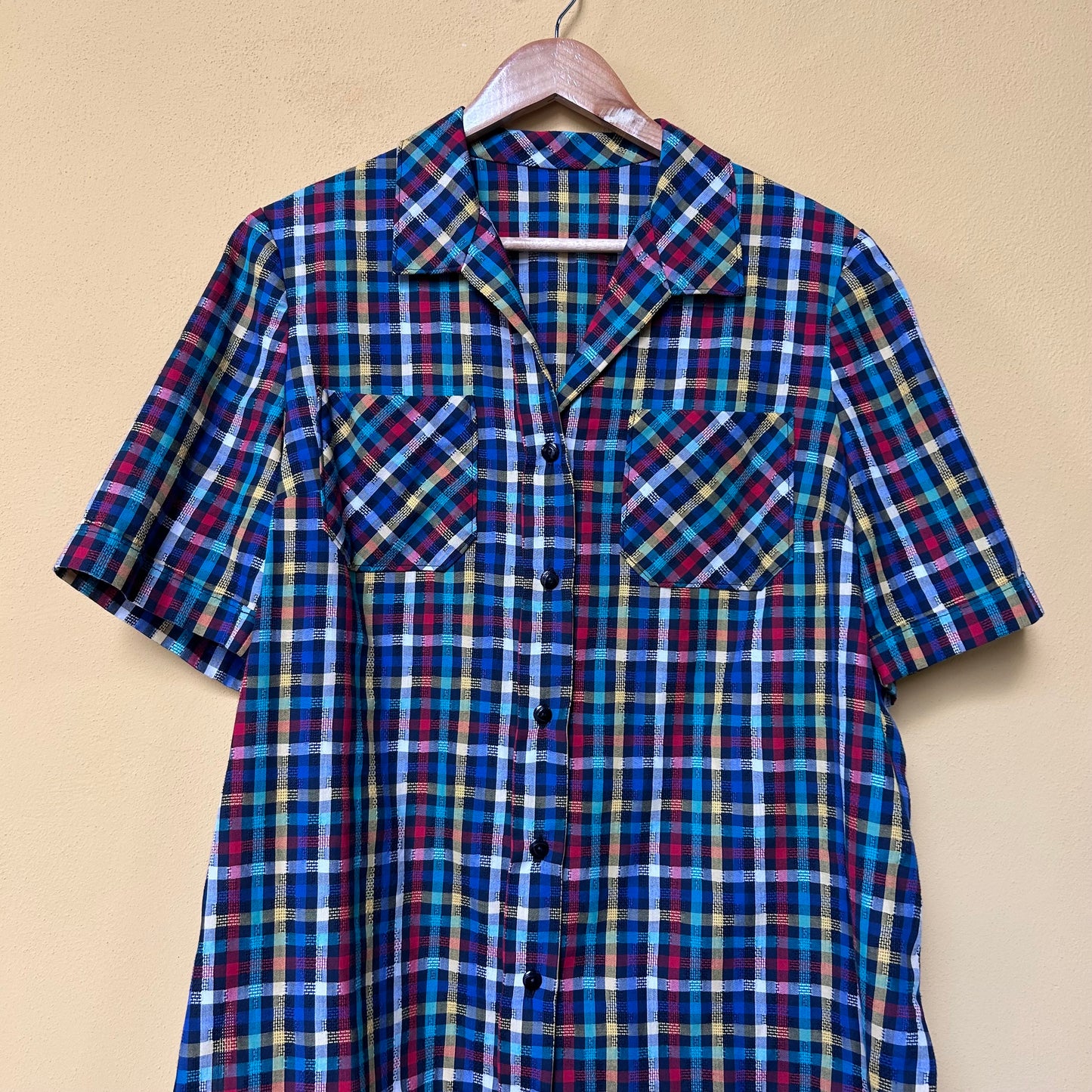 Camicia scozzese toni freddi