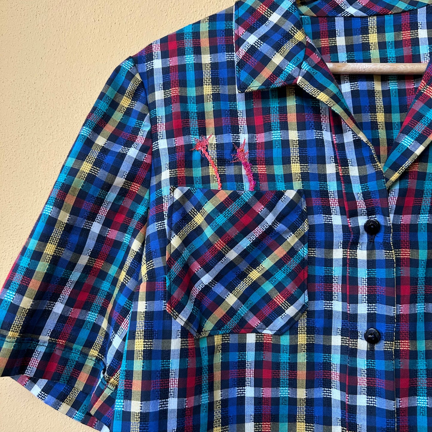 Camicia scozzese toni freddi