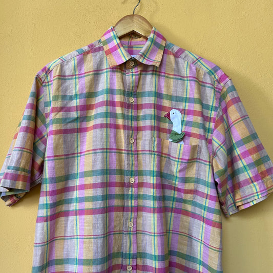 Camicia "scozzese" rosa