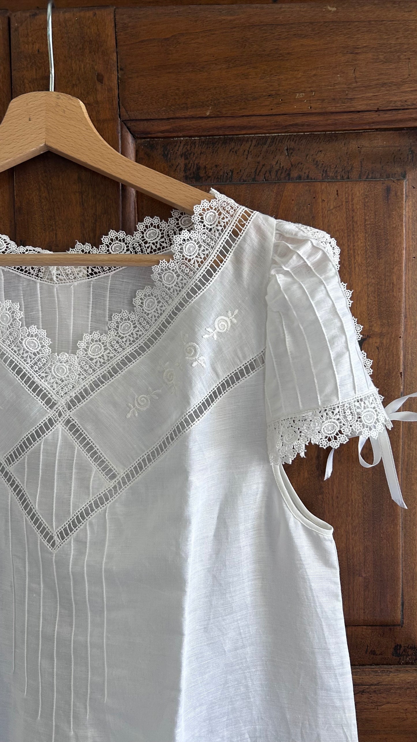 vestito in lino e cotone