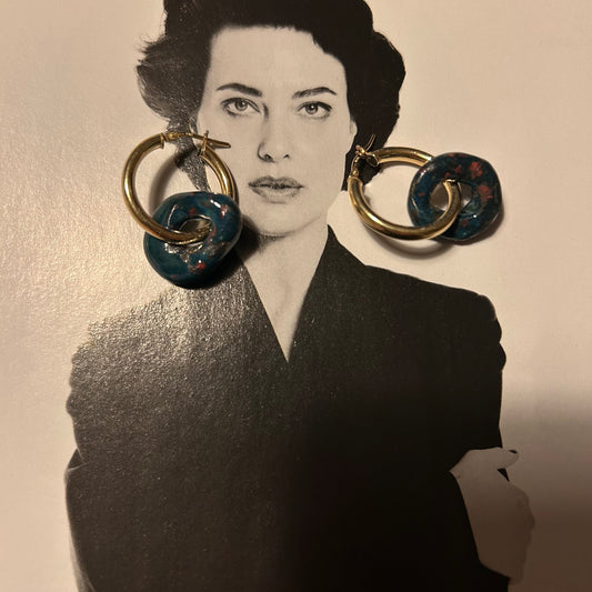 Orecchini “Nettuno a pois”