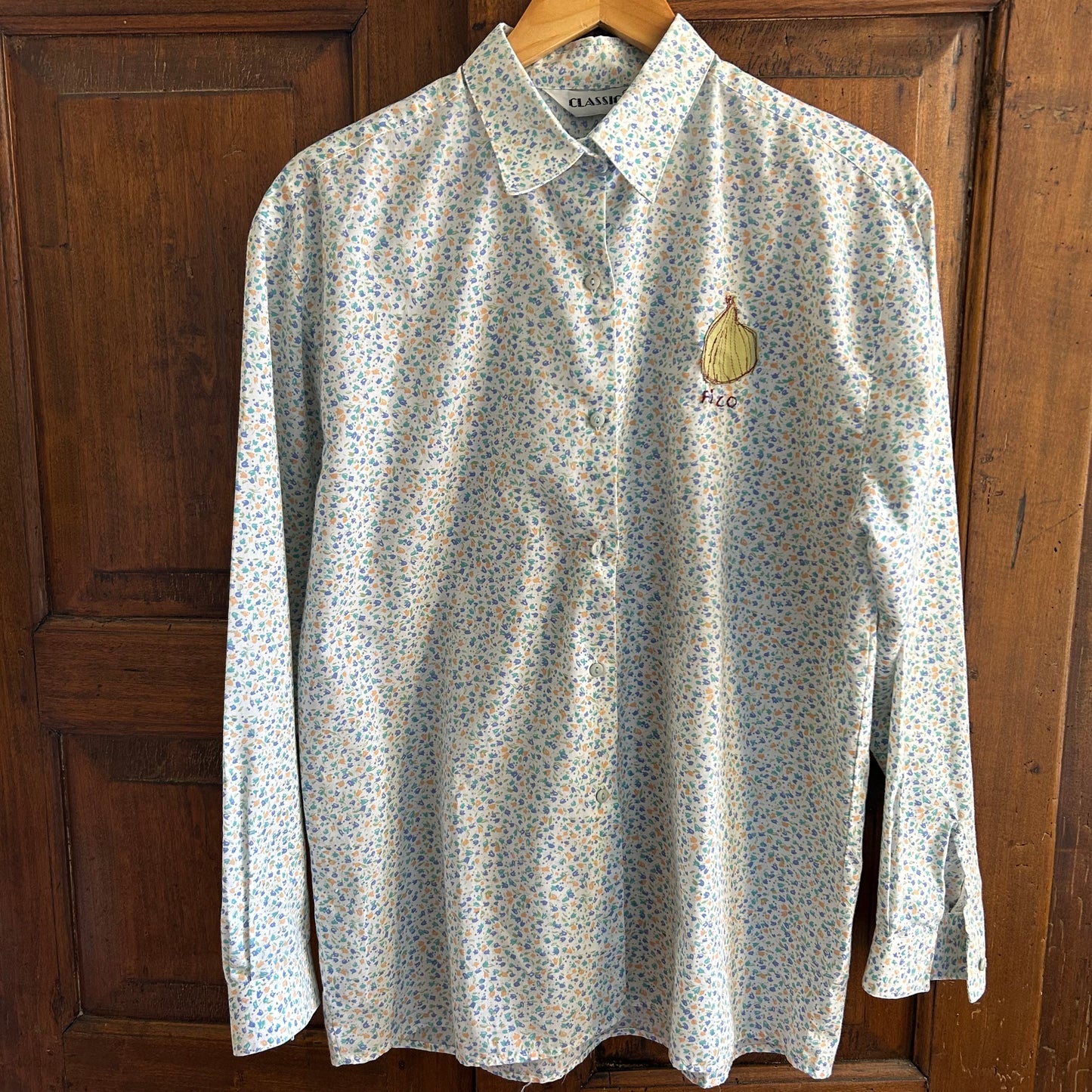 Camicia  a fiori con fico