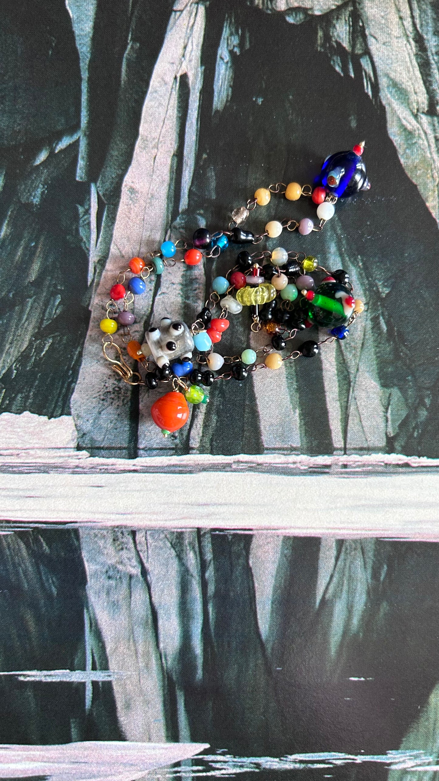 Collana incatenato “pianeti, mine e fruttini”