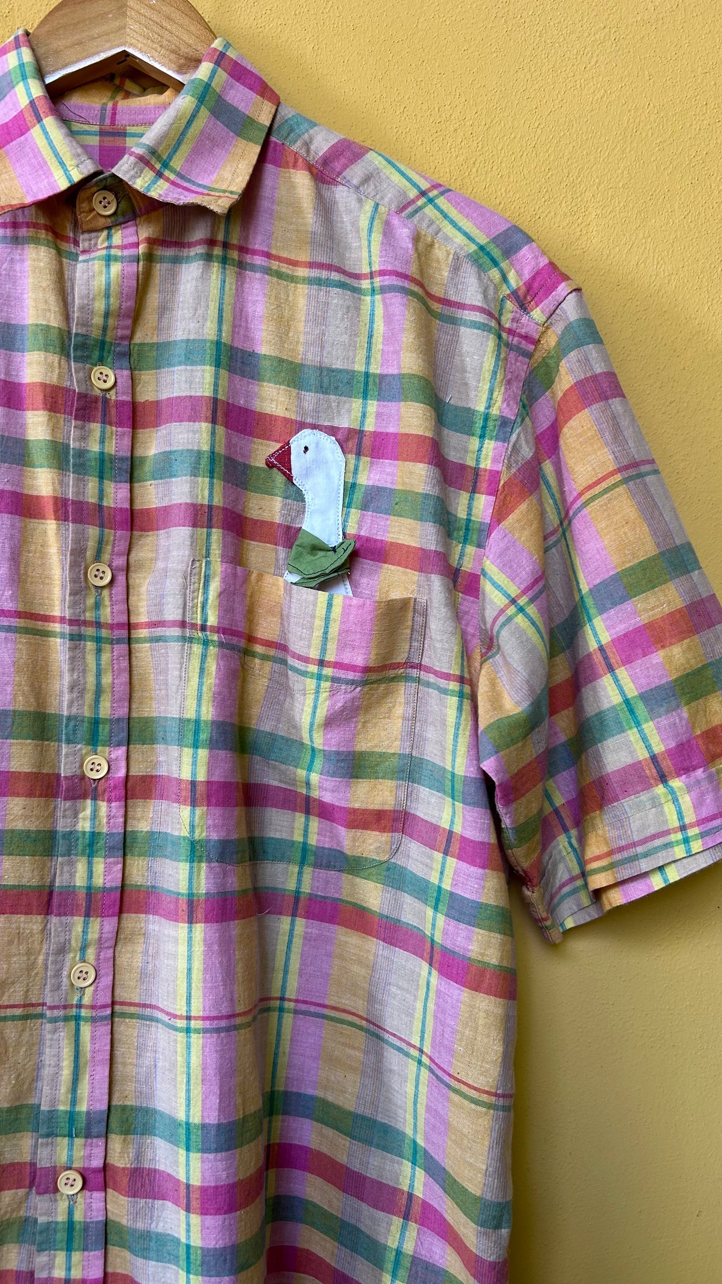 Camicia "scozzese" rosa