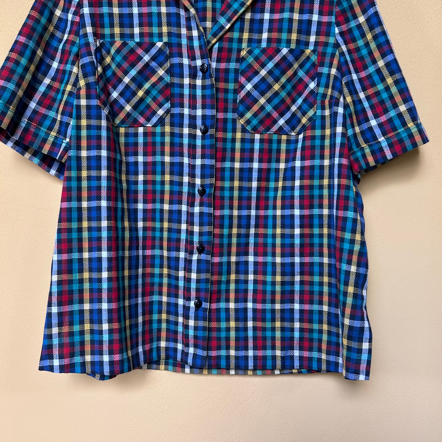 Camicia scozzese toni freddi