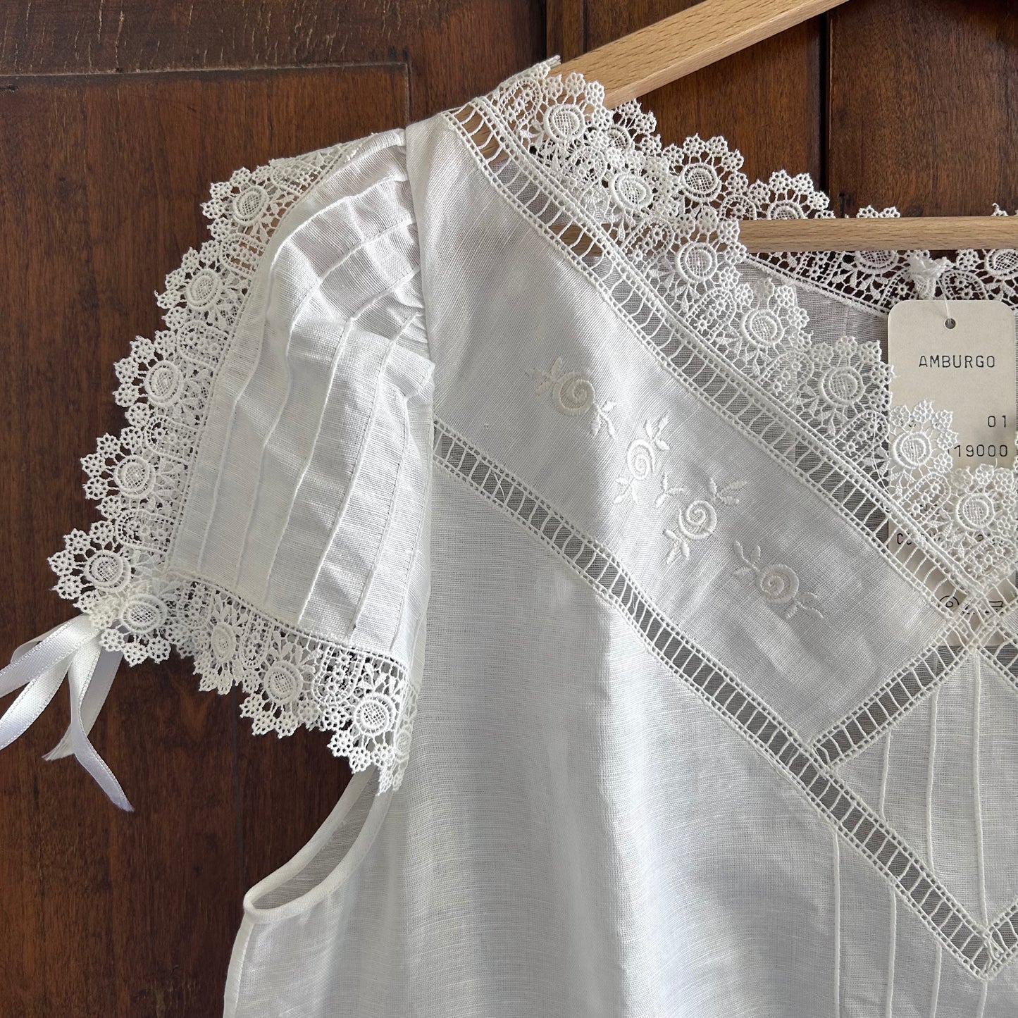 vestito in lino e cotone