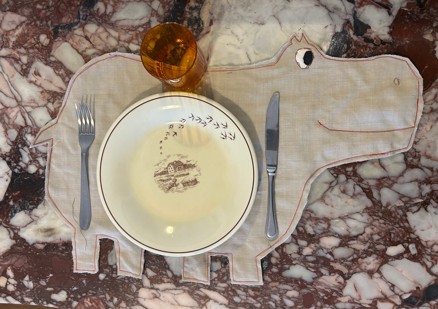 Tovaglietta “Ippo-tortora"