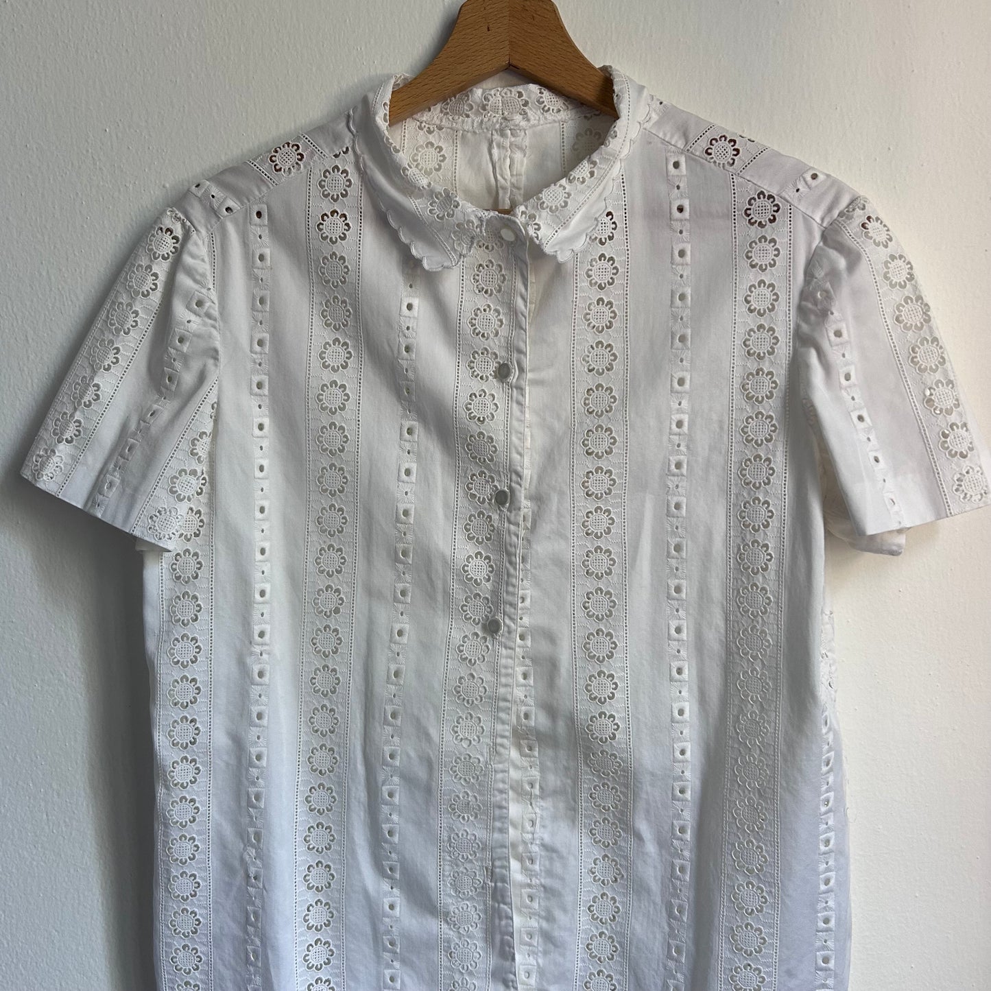 Camicia in pizzo sangallo