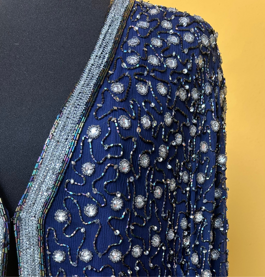 Camicia di perline e paillettes