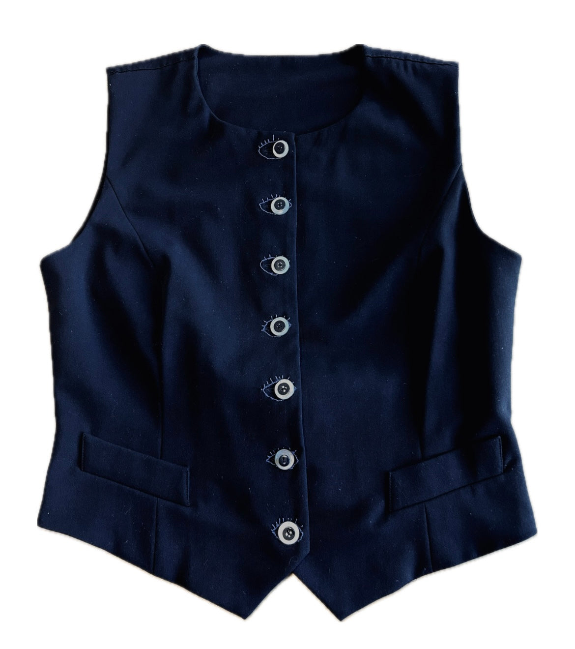 Gilet nero “Occhi”